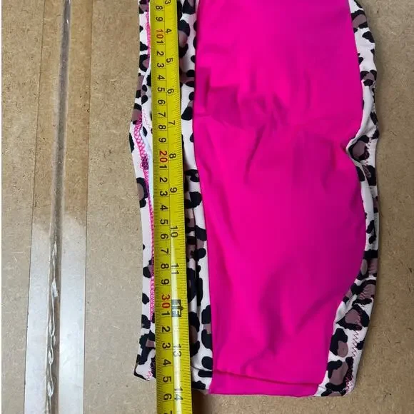 NWT Show Your Beauty Hot Pink Cheetah Print Bikini Size Large - Picture 9 of 9